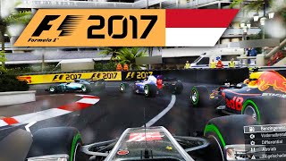 SAFETYCAR  Regen  Monaco 12 🎮 F1 2017 17 [upl. by Kipp]