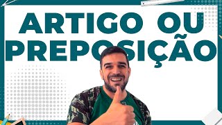 Artigo preposição ou pronome  Aula de Português com Ramon Matos [upl. by Barnes]