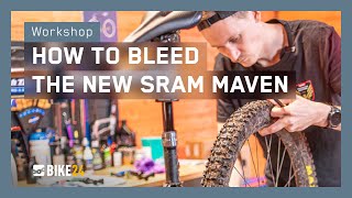 SRAM Maven MTB Bremsen entlüften – Workshop Tutorial [upl. by Ahsilef]