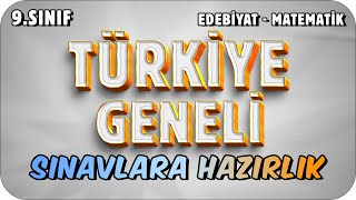 TÜRKİYE GENELİ SINAVLARA HAZIRLIK  9 SINIF MATEMATİK  EDEBİYAT [upl. by Llerej197]