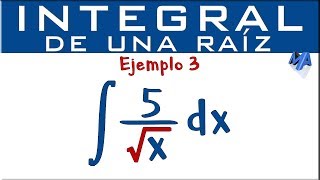 Integral de una raíz  Ejemplo 3  Raíz en el denominador [upl. by Ainyt]