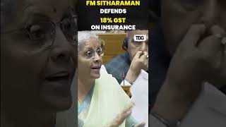 parliamentsession  FM Sitharaman Rebukes Opposition for Health Insurance GST viral shorts [upl. by Zere]