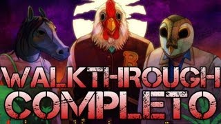 Hotline Miami  Walkthrough Completo 100 [upl. by Nerradal]