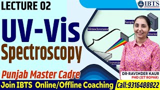 UVVis Spectroscopy  Basic Principle Instrumentation  Join IBTS for Punjab Master Cadre Coaching [upl. by Ainaj]