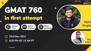 GMAT 760 Q50 V42 in first attempt  GMAT Study Plan Score Plateau and Mock Strategy [upl. by Norda402]