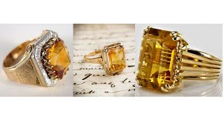 gold yellow sapphire ring designs with weight for men [upl. by Bloch]