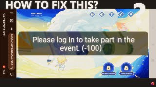 How To Fix quotPlease Log In To Take Part In The Eventquot Error in Genshin Impact [upl. by Salocin]