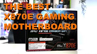 The Best X870E Gaming Motherboard  MSI MPG X870E Carbon WiFi [upl. by Atte]