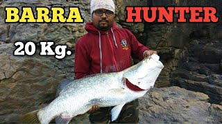 20 Kg Monster Barramundi on light tackle  Fishing Barramundi  Fishing Mumbai  Fishing India [upl. by Ingrid]