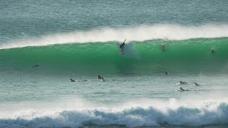 SURFING BIG WAVE RIGHT SIDE AFRAME AT DREAMLAND BEACH [upl. by Raines]