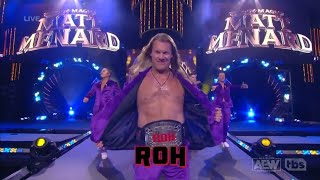 Chris Jericho First Entrance as ROH World Champion AEW Dynamite Sept 28 2022 [upl. by Nnyloj]