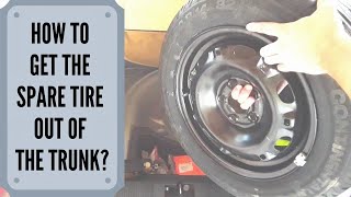 How To Get The Spare Tire Out Of The Trunk  And Return it Back [upl. by Koh]