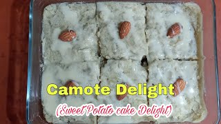 How to make Camote Cake Delight  Sweet Potato Delight  3 ingredients [upl. by Ardnahcal]