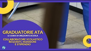 Graduatorie ATA terza fascia il collaboratore scolastico mansioni e stipendio [upl. by Binah838]