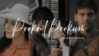 POOVE❣️KADHAL POOKUM❣️POOVE❣️SONG❣️BLACK SCREEN LYRICS WHATSAPP STATUS [upl. by Nahgaem]