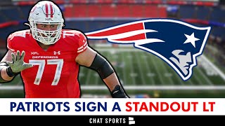 Patriots Sign UFL Standout Offensive Lineman  Cole Strange Injury REVEALED  Patriots News [upl. by Hcire406]