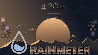 How to use RAINMETER to Create a Cool Background WITH WIDGETS [upl. by Kolosick]