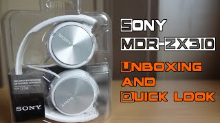 Sony MDRZX310 unboxing and quick look [upl. by Pandora]