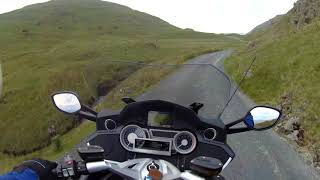 Wrynose Pass in The Lake District on a BMW K1600 [upl. by Herzog]