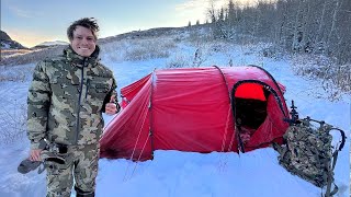 8 days Winter Camping in the Rocky Mountains [upl. by Englis491]