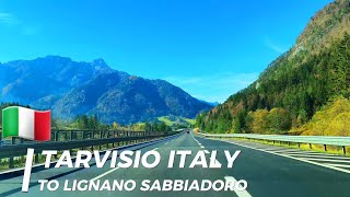 Driving from Tarvisio Italy to Lignano Sabbiadoro 4K UHD [upl. by Nnael757]