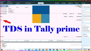 tds in tally prime  tds entry in tally prime  tally prime  tds auto calculation in tally prime [upl. by Obnukotalo]