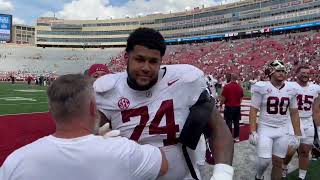 Alabama players celebrate after beating Wisconsin [upl. by Namien919]