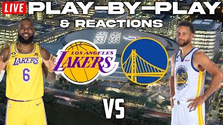 Los Angeles Lakers vs Golden State Warriors  Live PlayByPlay amp Reactions [upl. by Winwaloe]