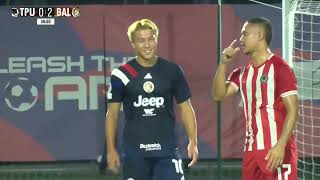 Tanjong Pagars Wadas controversial handball Balestiers Tanaka scores penalty  SPL 2024 Moments [upl. by Rumilly]