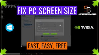 Fix Desktop Overscaling and use TV as a Monitor  Windows  2020 Fix [upl. by Ardnahs]