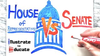 House of Representatives VS Senate  What is the difference between the House and the Senate [upl. by Carberry]