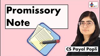 Promissory Note  Meaning of Promissory Note  वचन पत्र  Promissory Note explained in Hindi [upl. by Clabo]