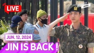 FULL VERENG SUB 💜BTS💜 Jin discharged from army [upl. by Ludwigg]