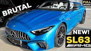 2023 MERCEDES SL 63 AMG NEW FULL InDepth Review BRUTAL Sound V8 Exterior Interior MBUX Price [upl. by Tollmann309]