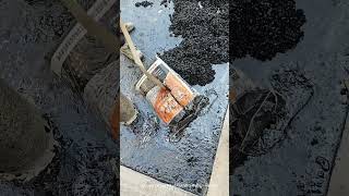 use Asphalt cold patch material to repair road [upl. by Aneehsyt803]