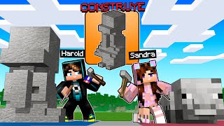 NOOB VS PRO CONSTRUYENDO  COMPETENCIA DE CONSTRUCCION CON SandraCiresPlay [upl. by Lillian]