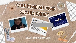 cara membuat NPWP pribadi secara online Tanpa biaya gratis [upl. by Prisca815]