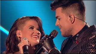 Saara Aalto and Adam Lambert ROCK Their Duet  The X Factor 2016 [upl. by Anihsit535]