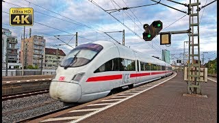 Frankfurt Main Süd  30 minutes 4K Ultra HD video of ICE IC RB freight and SBahn trains [upl. by Navoj]