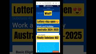 Australia work and holidays visa subclass 462 australia australianews australiaworkvisa [upl. by Netneuq]