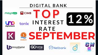 Digital Bank September TOP INTEREST RATE EXPLAINED [upl. by Yrred]