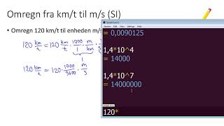 Fysik 04 omregning af enheder  del 1 [upl. by Abbot562]