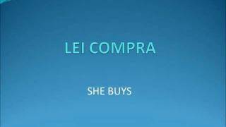 Verbo comprarewmv [upl. by Darra]