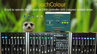 XTouchColour  A tool to operate the XTouch as DAWcontroller with coloured scribble strips [upl. by Akcire]