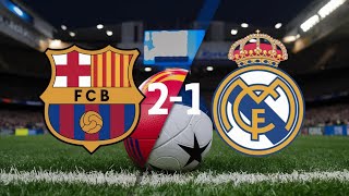 Real Madrid VS Barcelone highlights  match review 🥅🏟️ [upl. by Kela401]