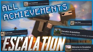 NEW UNTURNED ESCALATION  FULL ACHIEVEMENT GUIDE [upl. by Anauqcaj]