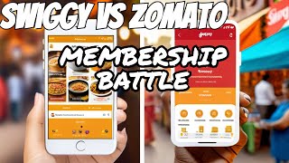 swiggy one vs zomato gold membership swiggy vs zomato membership comparison swiggy one zomato [upl. by Acira309]