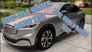 Ford Mach E Real World Range Test 500 miles EV range [upl. by Ailedo]