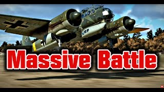 Massive Cinematic Battle IL2 Sturmovik [upl. by Itirahc571]