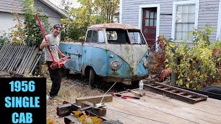 Another Old VW Saved From Crusher  56 Single Cab Truck [upl. by Nydia]